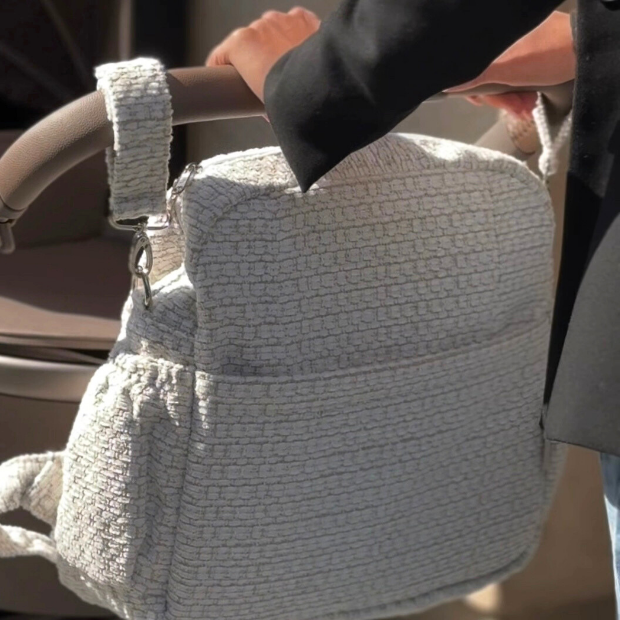 תיק עגלה דגם ליב בצבע שמנת אייפל מבית - מיני סטייליש