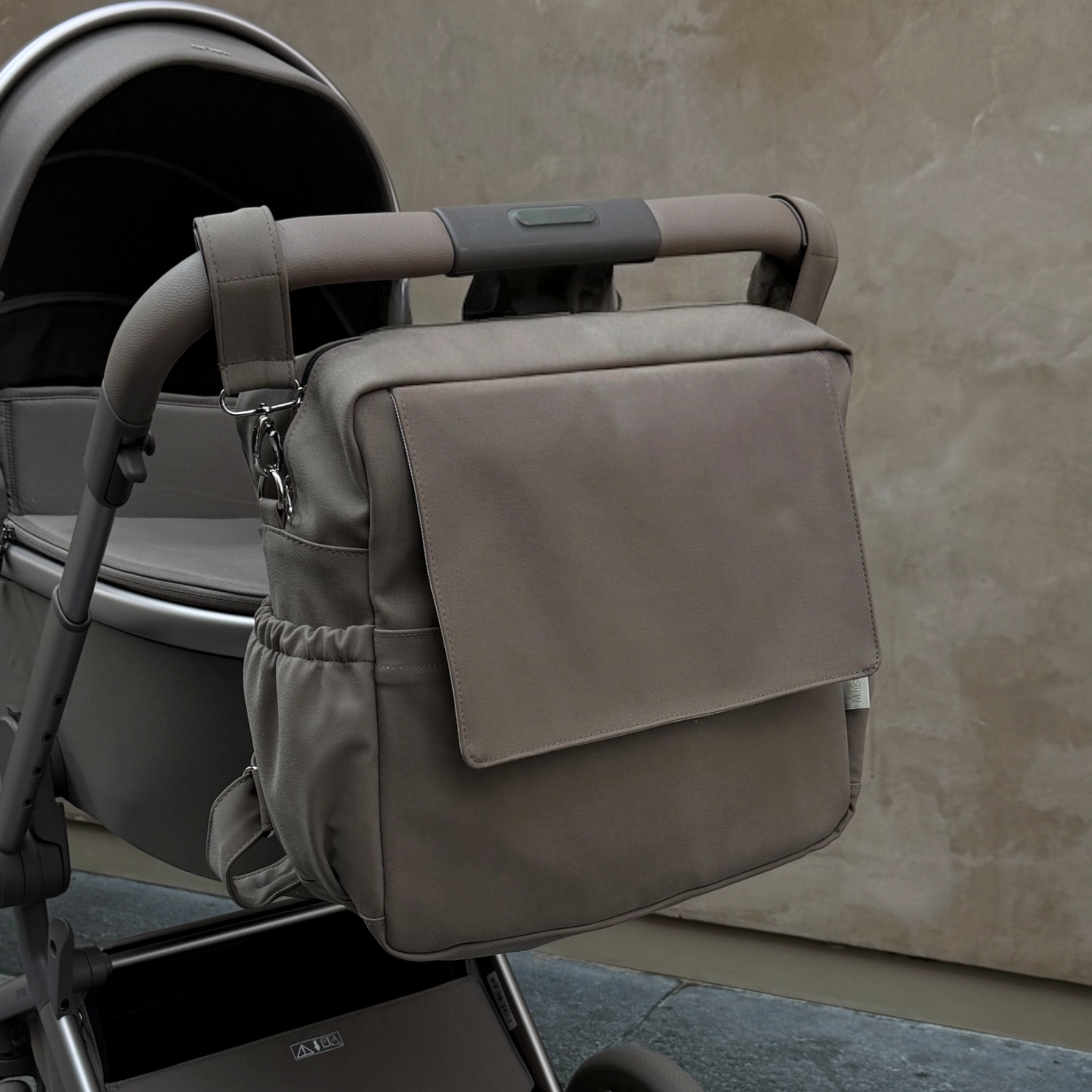 תיק עגלה דגם לורן חום אגוז - Mini stylish