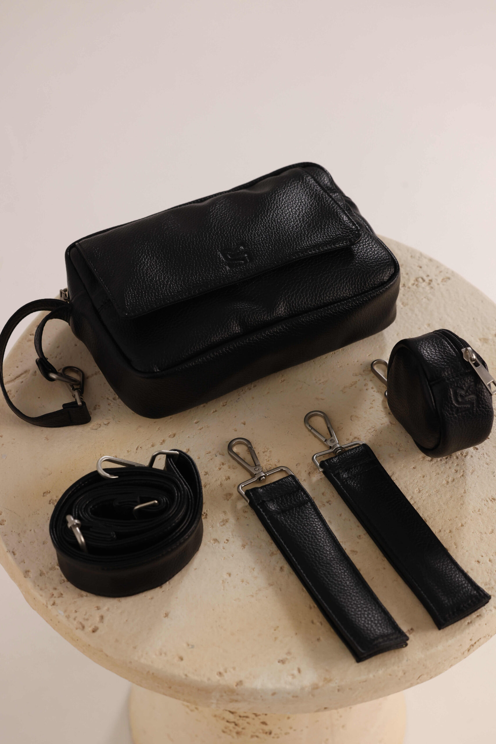 Mini Stylish Liv Black Diaper Bag