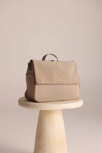 תיק עגלה ריין בז׳ Mini Stylish