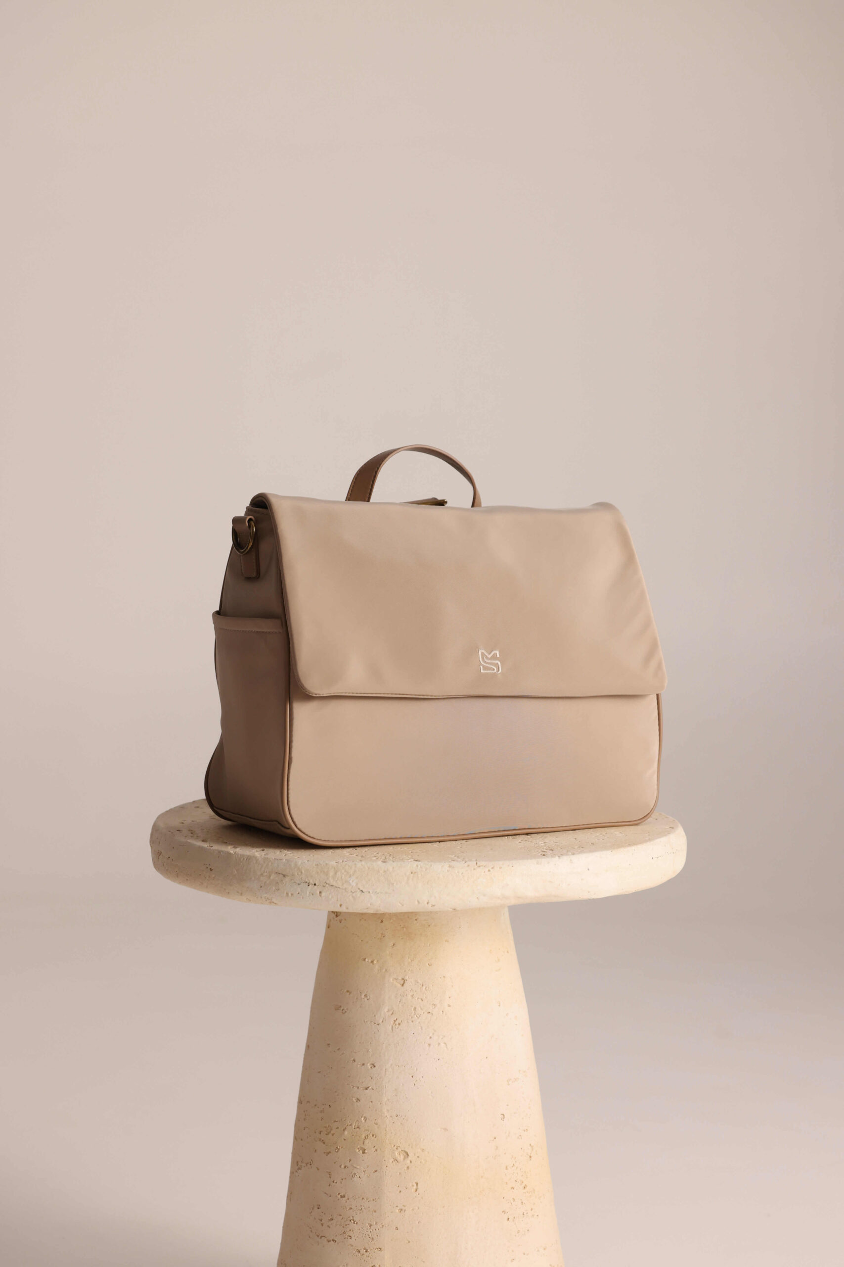 תיק עגלה ריין בז׳ Mini Stylish